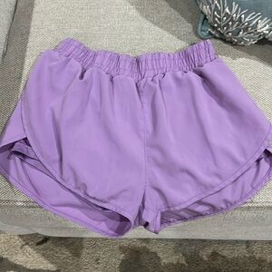 shein purple athletic shorts size 4